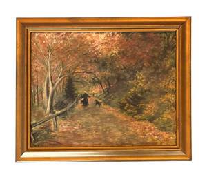 BR1 - Olga Wisinger-Florian Falling Leaves Framed Print
