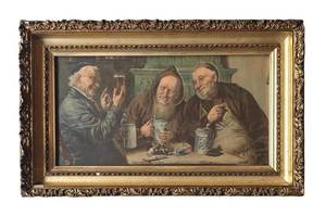 LR - Eduard Von Grutzer the First Sip Framed Print