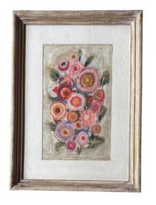 LR - Barbara Sayre Harmon Floral Artwork Framed
