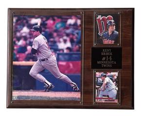 BR1 - Vintage Kent Hrbek Minnesota Twins Baseball Plaque