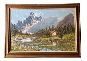 D - Landscape Painting Framed