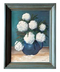 DR - Vintage RM Prunty Floral Still Life Painting