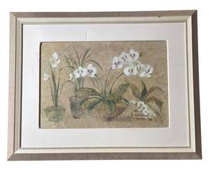 DR - Cheri Blum Four Potted Orchids Framed Print