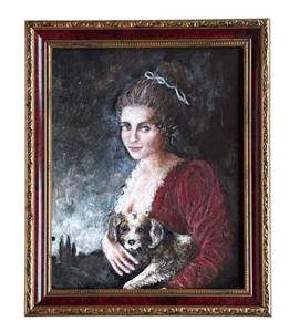 DR - George Romney Emma Hart Print Framed