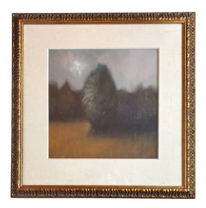 LR - Tonalist Landscape Print Signed Framed