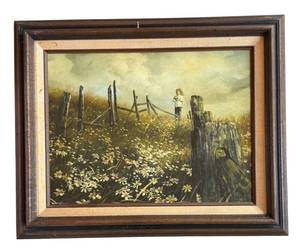 D - Landscape Painting in Frame