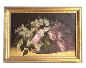 LR - Floral Still Life Painting Framed