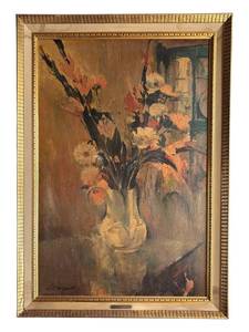LR - Vintage Margot Summer Bouquet Framed Print