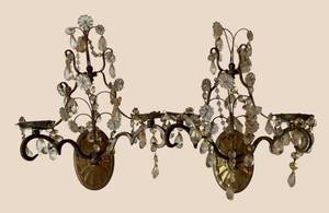 BR1 - Vintage Wall Mount Candle Holders Pair