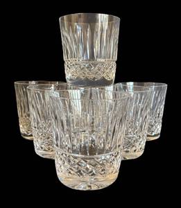 K - Vintage Waterford Crystal Maeve Old-Fashioned Glasses (Lot of 7)