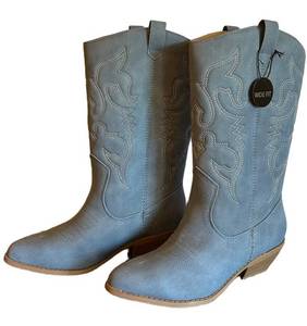 Den - Soda Wide Fit Western Boots Size 10W