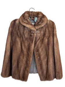 Den - Vintage Albrachts Brown Mink Fur Jacket