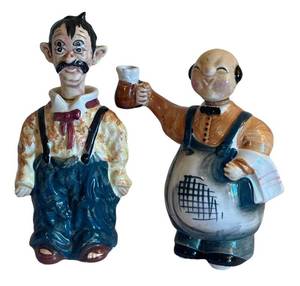 Den - Vintage Novelty Barware including Vintage Six-Eyed Bartender and Companion Waiter