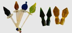 Den - Vintage Glass Bottle Toppers Mixed Set (8 Pieces)