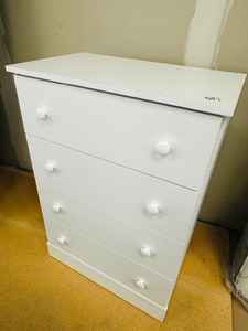 White Chest of Drawers - NEW - low quality furniture