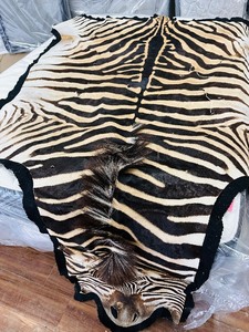 ZEBRA HIDE on felt backing