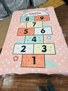 NEW  Pink  Pastel Kids HOPSCOTCH RUG - 5 x 7