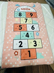NEW  Kids pink  pastel HOPSCOTCH Rug 3 x 5