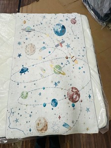 NEW  Kids Rug - White  Pastel Space Theme 3 x 5