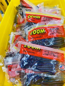 BAIT SHOP LOT - 30 pkg ZOOM Soft Plastic Bait - U-TALE - TEQUILA GREEN