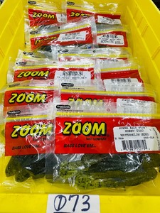 Retail Lot -12 pkgs  ZOOM Soft Plastic Horny Toad - watermelon seed