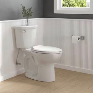 Cadet 12 in. Antimicrobial 2-Piece 1.28 GPF Single Flush Chair Height Elongated Toilet with Slow Close Seat in White