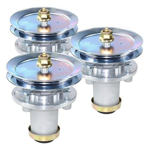 3 Pack 539112170 Mandrel Assembly with 539113300 Spindle Pulley Replaces Husqvarna 539112170 Spindle Assembly for Husqvarna 61 MZ61 MZ 61 MZ6128 MZ 6128 EZ 6124, Dixon 61 Ultra Mowers