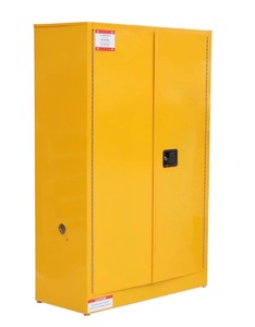 Garvee - 45 Gal Flammable Safe Cabinet, 43 x 18 x 65 Galvanized Steel Flammable Liquid Storage Cabinet