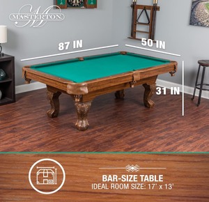 EastPoint Sports Masterton Billiard Bar-Size Pool Table 7ft 3in