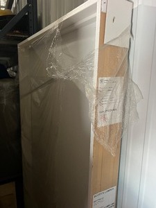 Single - Bauer Built - Left Hand Open - 36 in Hollow Core Solid Panel Interior Door - Painted White