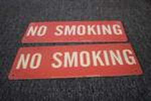 NO SMOKING Sign Qty2...