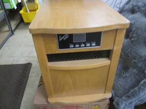 Wood tone space heater...