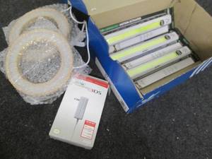 LED lights and a Nintendo powe cord...