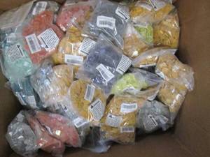 Large box of various colored craft ...