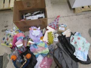 Box filled with kids, pets and othe...