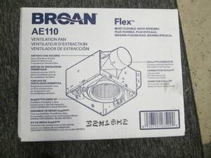 Broan ventilation fan...
