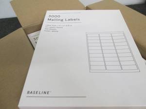 10 Packs of 3000 mailing labels...
