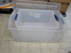 3 Totes with 1 Lid...