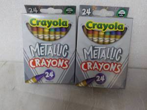 2 Crayola Metallic Crayons...