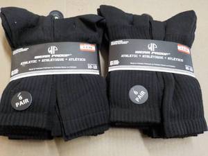 12 pair Black size 10-13 Wear Proof...