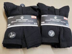 12 pair Black size 10-13 Wear Proof...