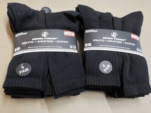 12 pair Black size 10-13 Wear Proof...