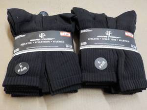 12 pair Black size 10-13 Wear Proof...