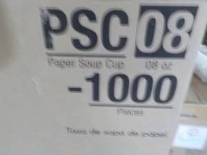 Case of 1000 Paper 8 oz Soup Cups...