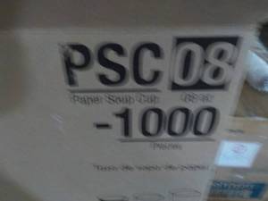 Case of 1000 Paper 8 oz Soup Cups...
