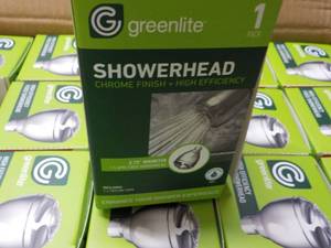Case of Green Lite Shower Heads...