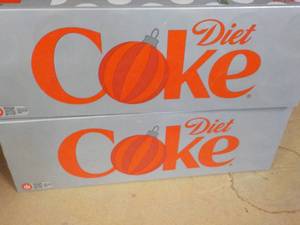 2 Diet Coke 12 packs...