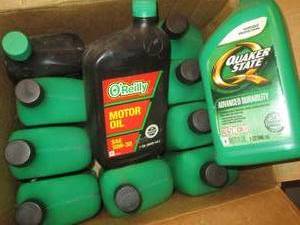 Case of Quaker State 5w30 motor oil...