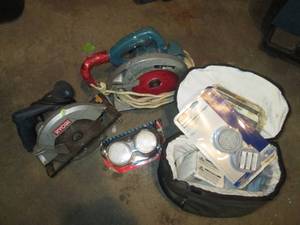 Ryobi and Makita circular saws plus...