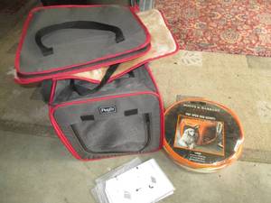 Pair of pop-open dog kennels...